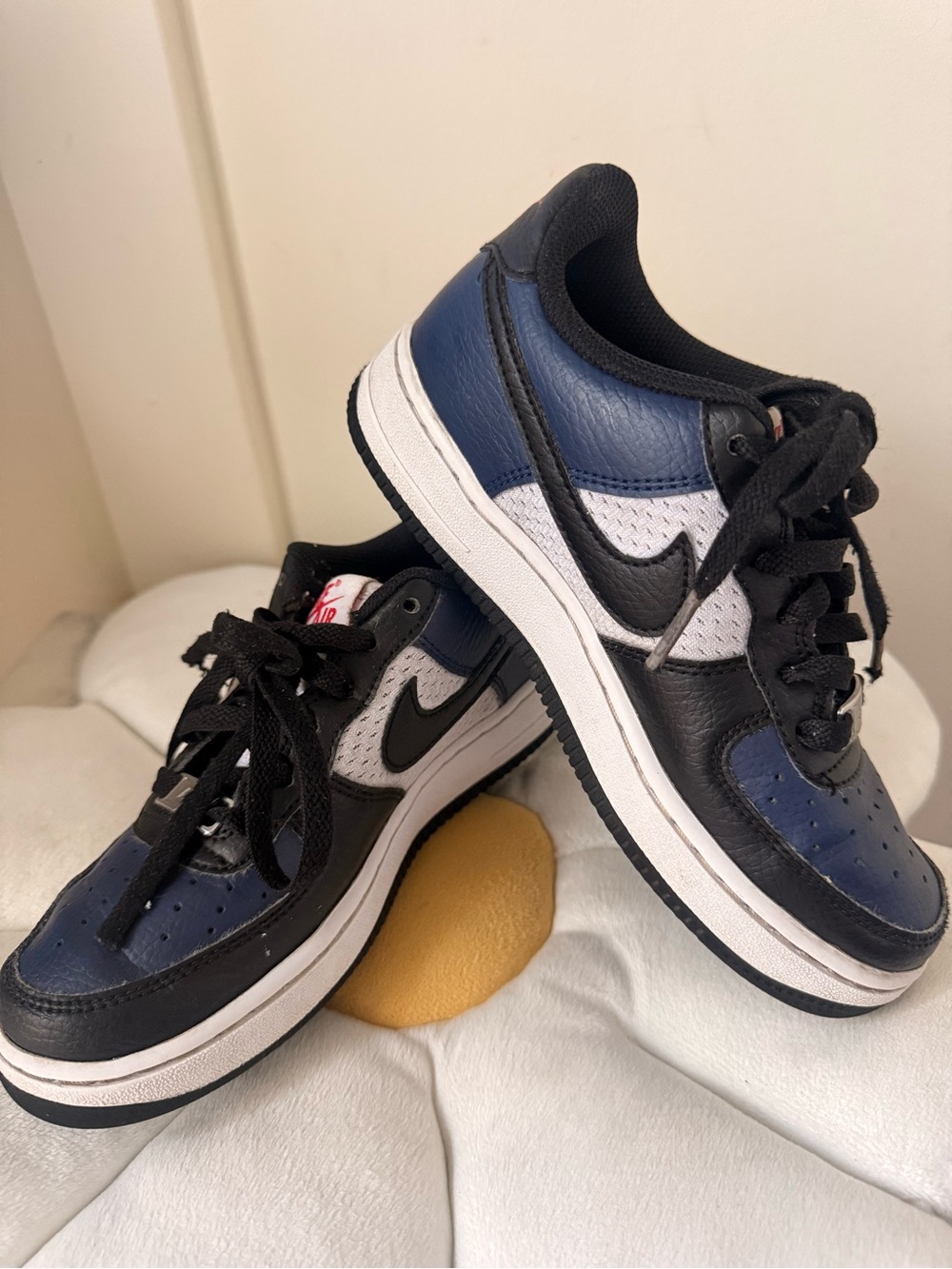 Nike AF1 Kids' Low-Top Sneakers in Navy/Black/White